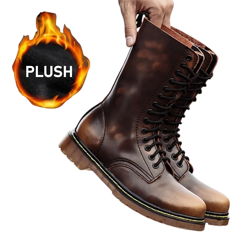 Funki Buys | Boots | Men's Gothic Punk High-Top Combat Boots