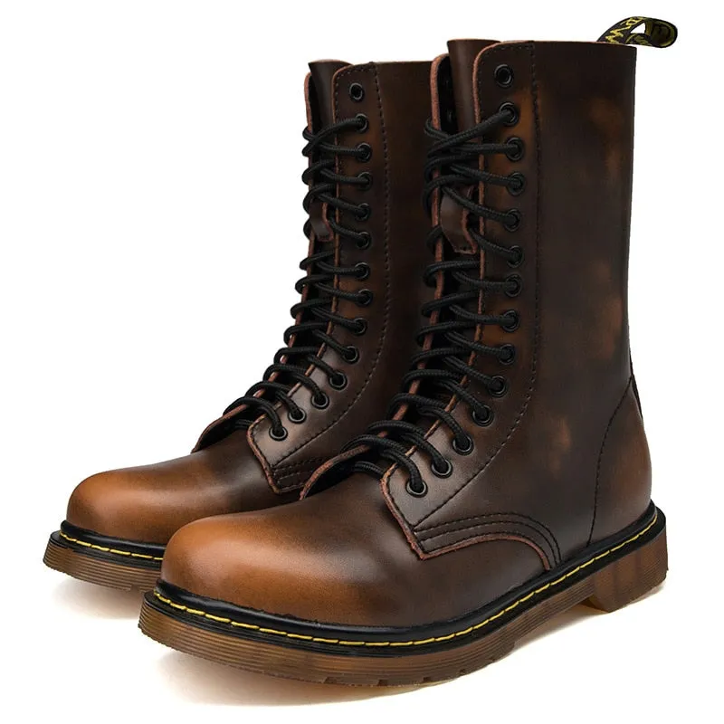 Funki Buys | Boots | Men's Gothic Punk High-Top Combat Boots
