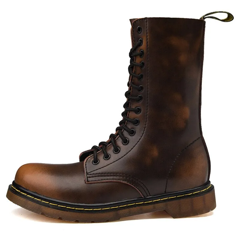 Funki Buys | Boots | Men's Gothic Punk High-Top Combat Boots