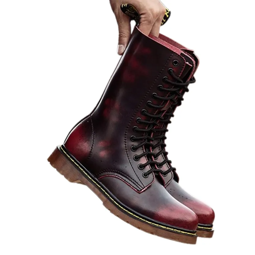 Funki Buys | Boots | Men's Gothic Punk High-Top Combat Boots