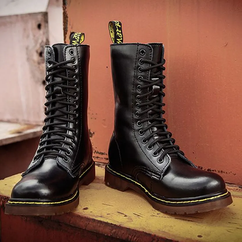 Funki Buys | Boots | Men's Gothic Punk High-Top Combat Boots