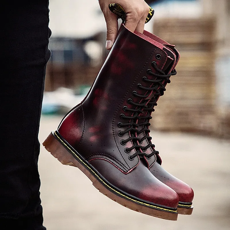 Funki Buys | Boots | Men's Gothic Punk High-Top Combat Boots