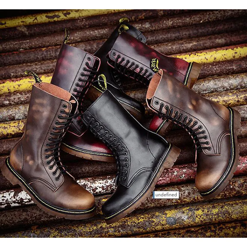 Funki Buys | Boots | Men's Gothic Punk High-Top Combat Boots