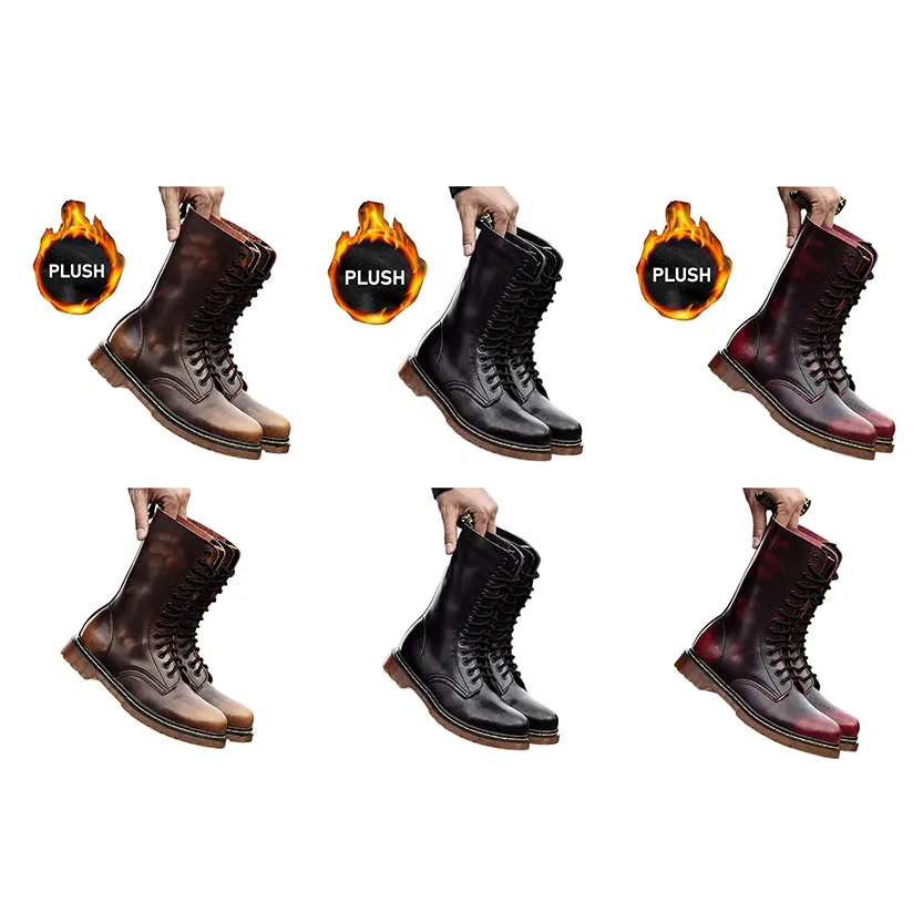 Funki Buys | Boots | Men's Gothic Punk High-Top Combat Boots