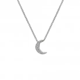 Hot Diamonds Bliss Sterling Silver Striking Crescent Necklace