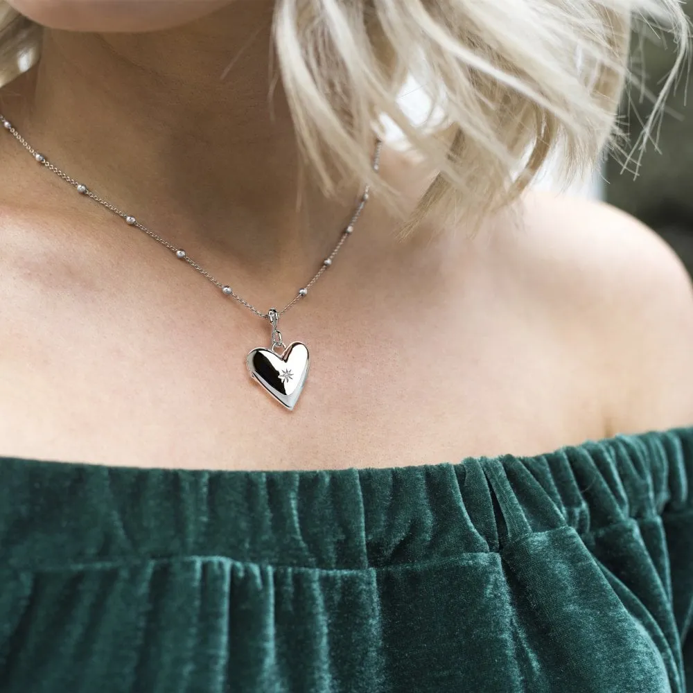 Hot Diamonds Just Add Love Sterling Silver Spontaneous Locket