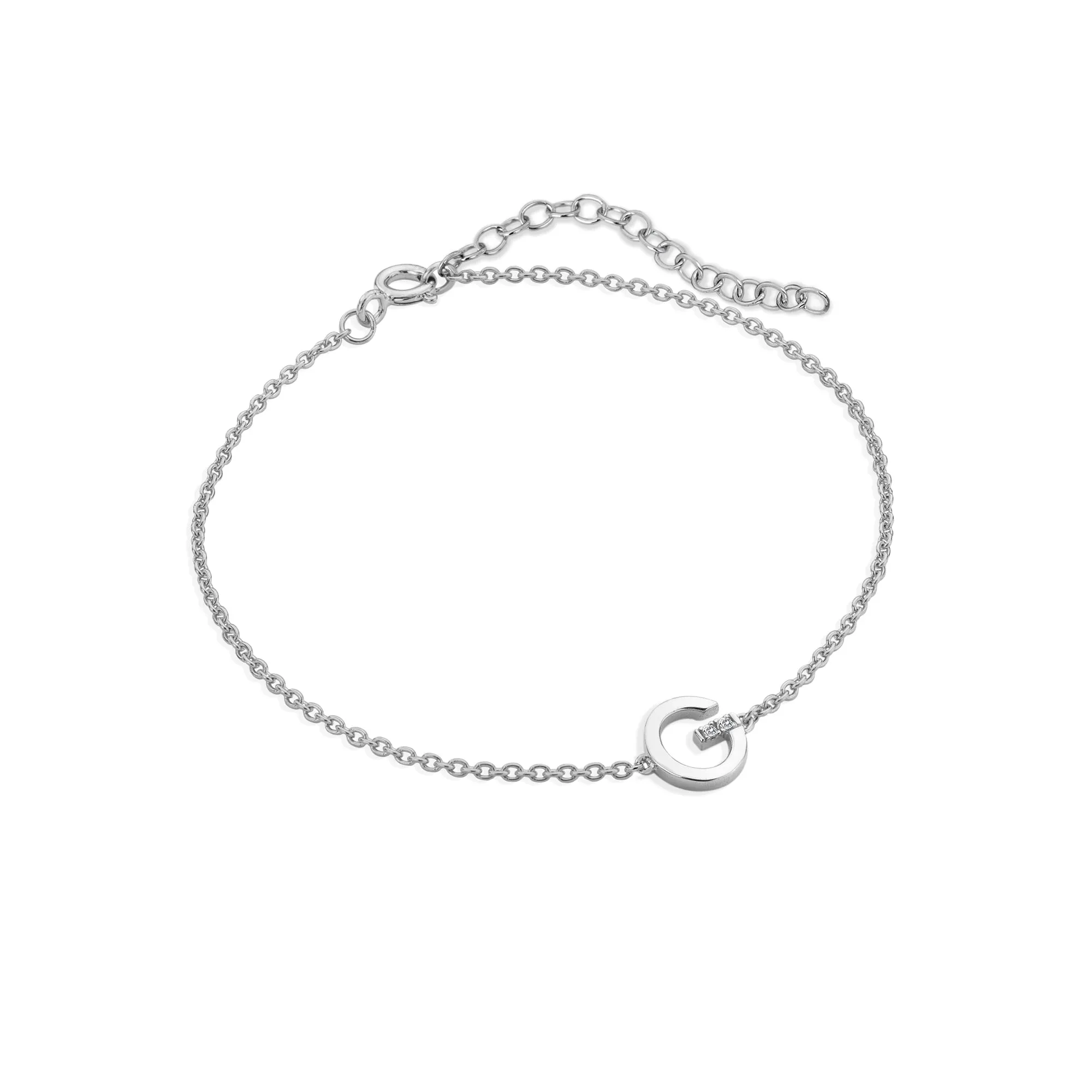 Hot Diamonds Love Letters Sterling Silver G Bracelet