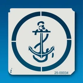 ISTENCILS Anchor craft stencil
