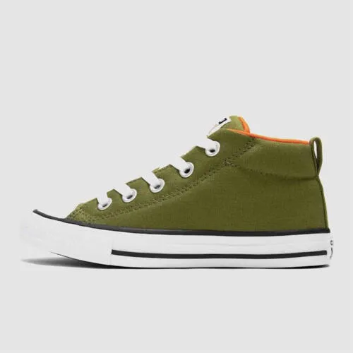 Kids Chuck Taylor Street Seasonal Mid - Grassy, Orange & White
