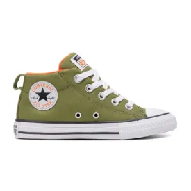 Kids Chuck Taylor Street Seasonal Mid - Grassy, Orange & White
