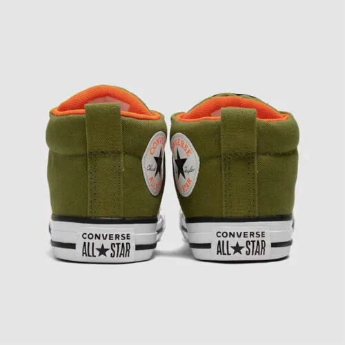 Kids Chuck Taylor Street Seasonal Mid - Grassy, Orange & White