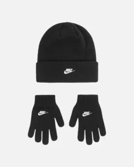 Kit Bonnet/Gants Club - Noir/Blanc