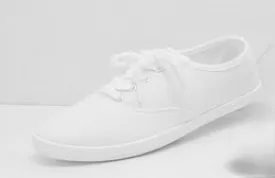 Lightweight White Canvas Sneakers (Adult)