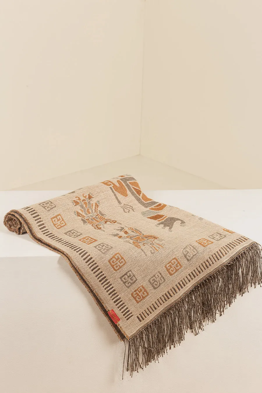 Nazca - 9 Shawl Baby Alpaca Color Grey