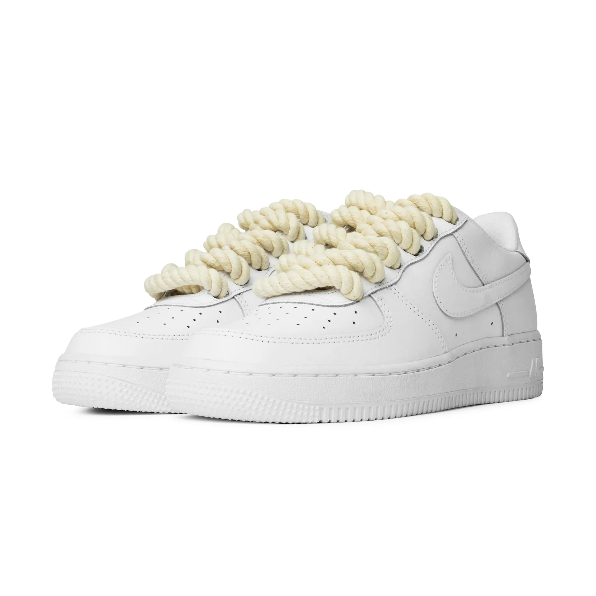 Nike Air Force 1 Low Rope Lace White Cream (GS)
