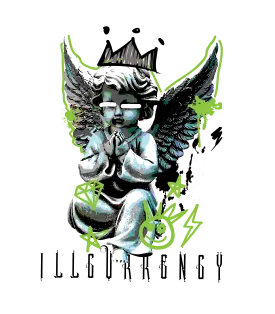 Nike Kobe 6 Protro Reverse Grinch | illcurrency Red T-Shirt (Graffiti Angel)