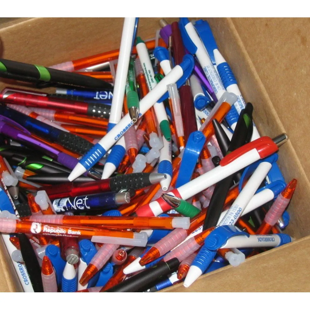 Plastic Retractable Ballpoint Ink Pens Misprint