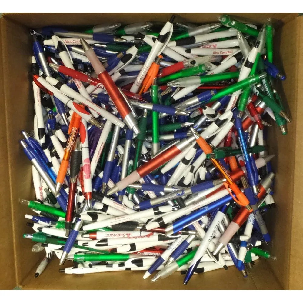 Plastic Retractable Ballpoint Ink Pens Misprint