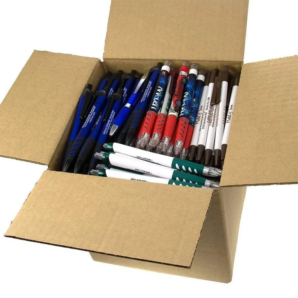 Plastic Retractable Ballpoint Ink Pens Misprint