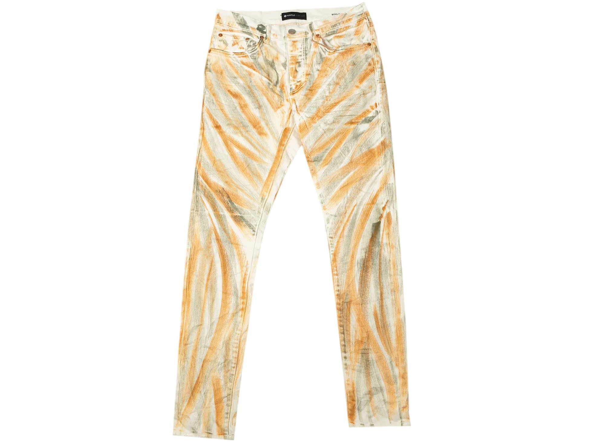 Purple Brand White Brush Stroke Jeans