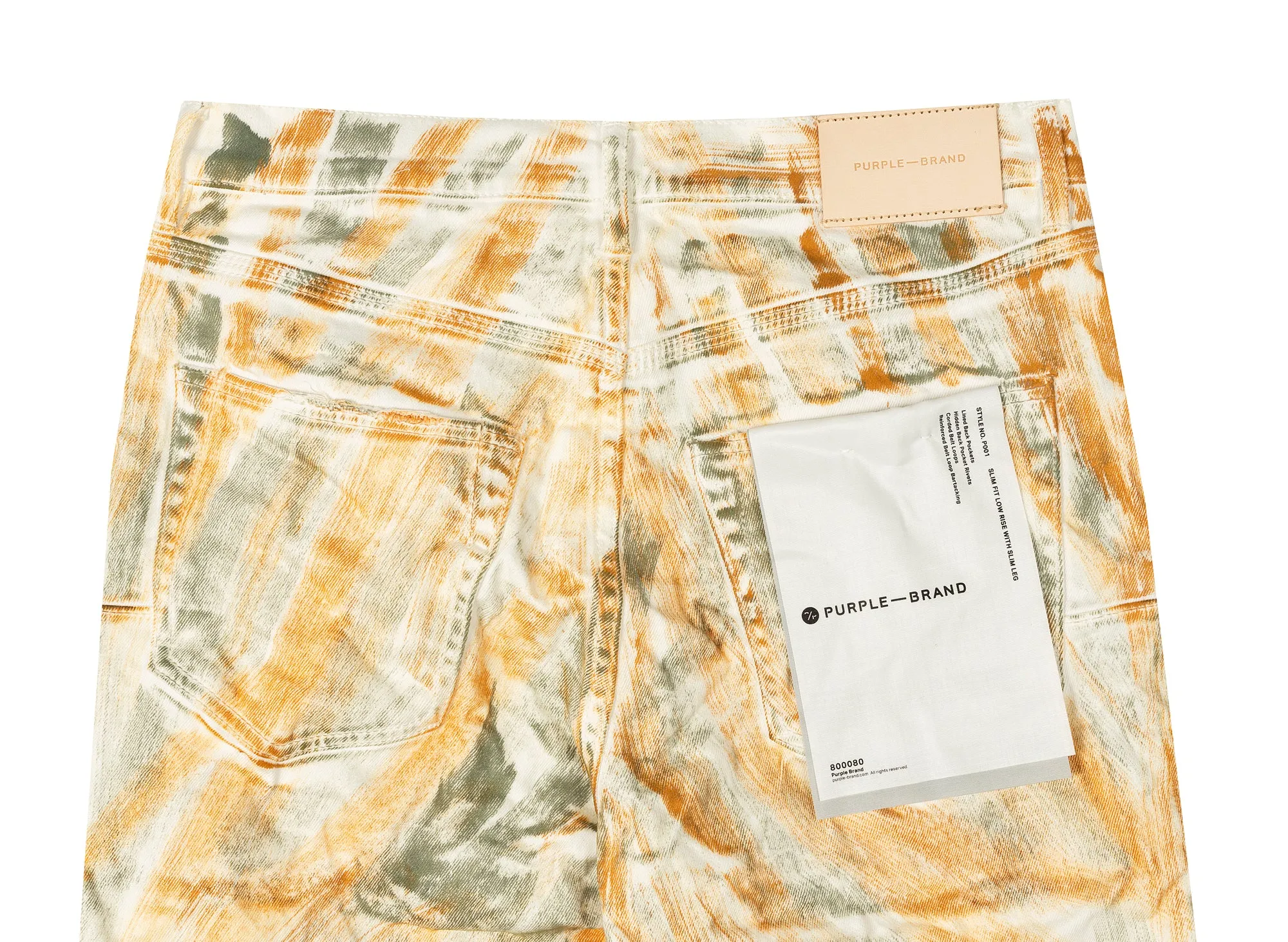 Purple Brand White Brush Stroke Jeans