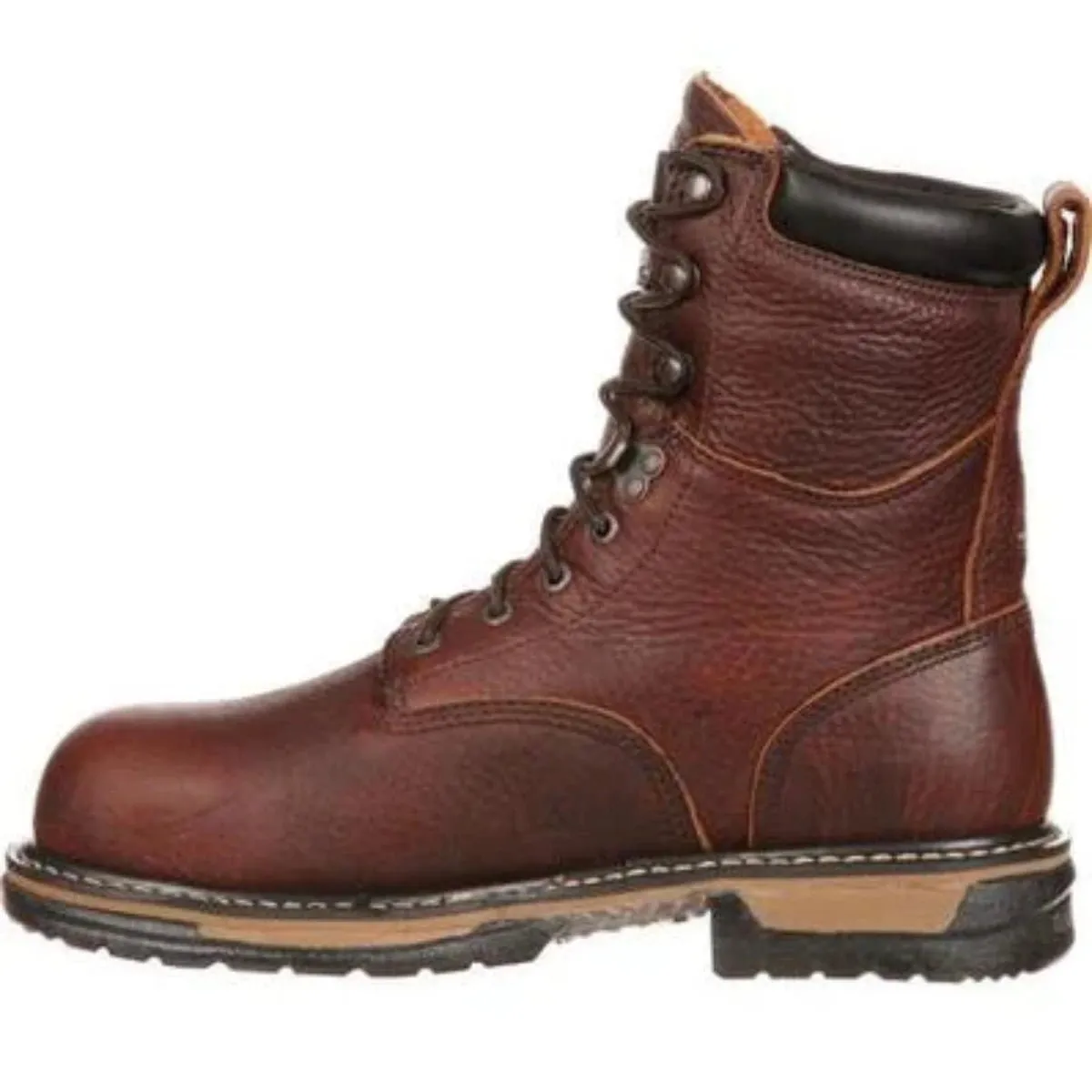 Rocky Ironclad Men's Steel Toe Waterproof Work Boot Fq0006693 In Brown