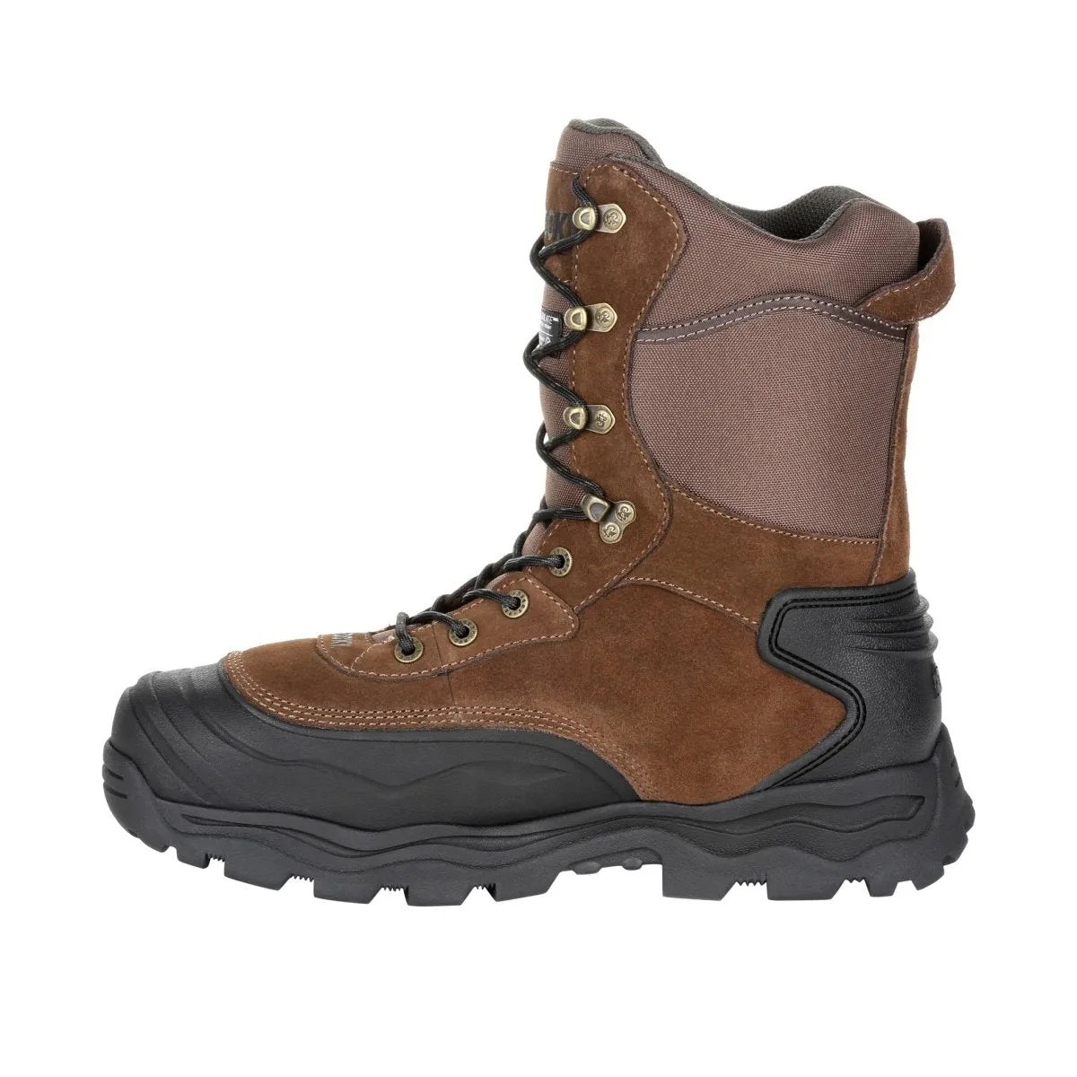 Rocky Multi-trax Men's 800G Insulated Waterproof Outdoor Boots Rks0417 In Brown