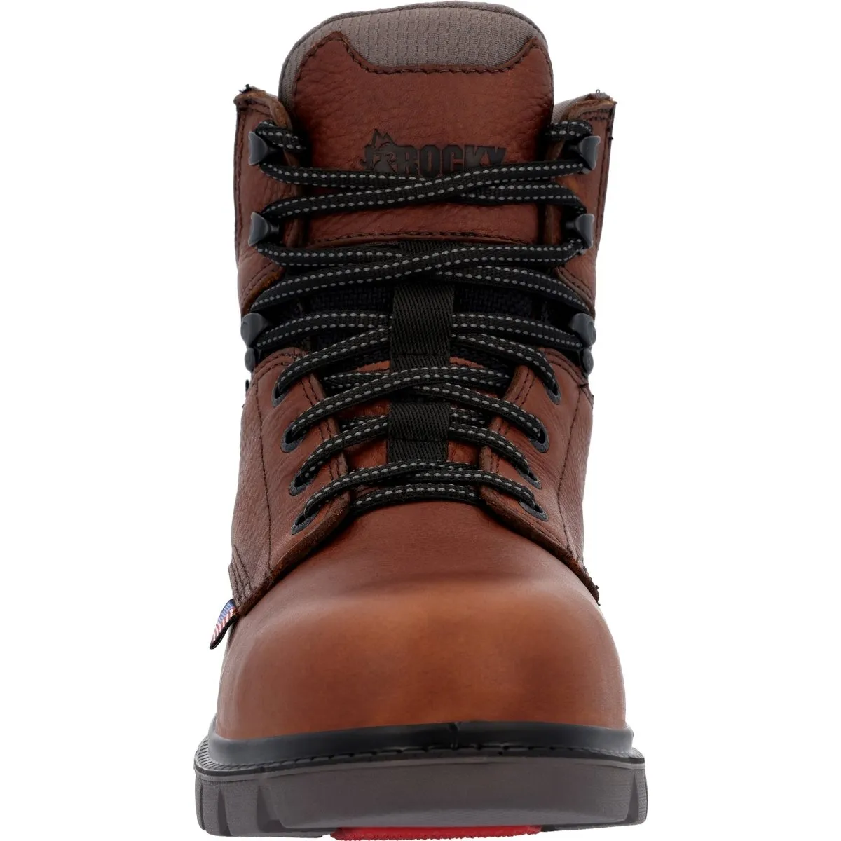 Rocky Usa Worksmart 6" Men's Waterproof Composite Toe Work Boots Rkk0401 In Brown