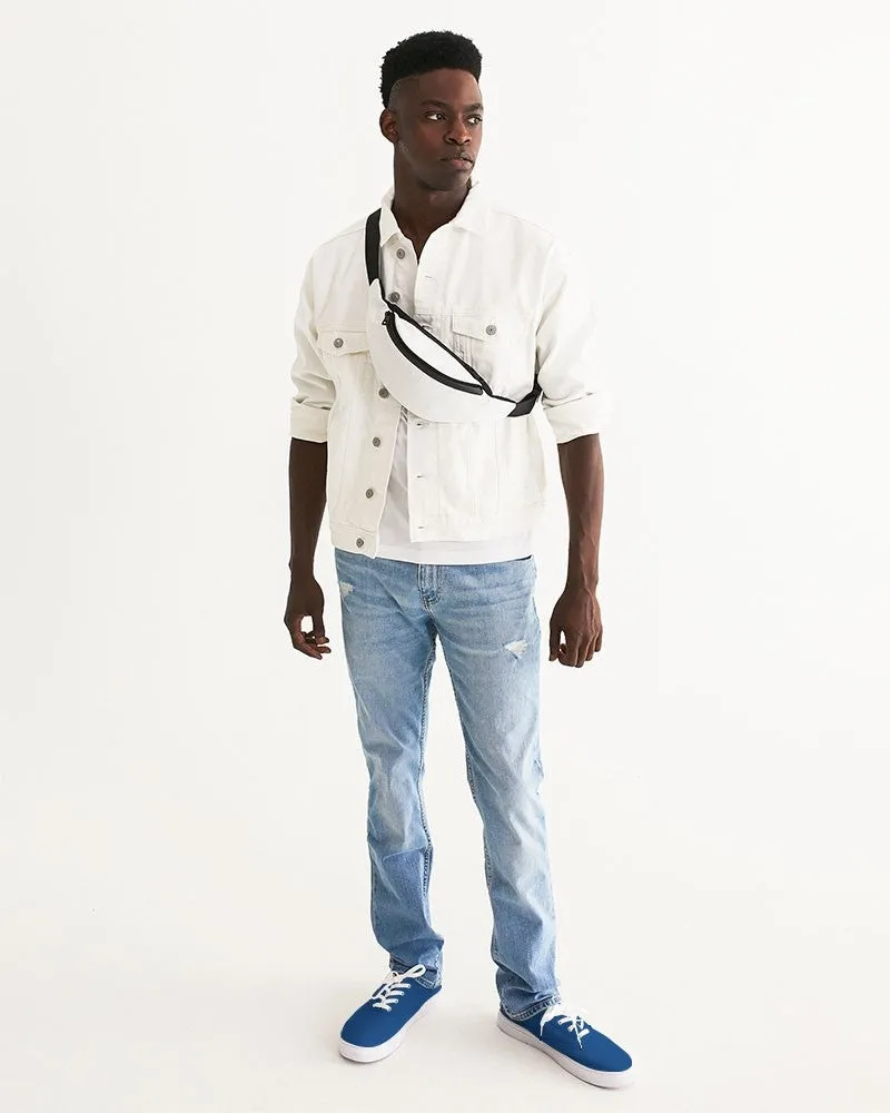 Shaded Blue Canvas Sneakers | Men's | C100M75Y0K30