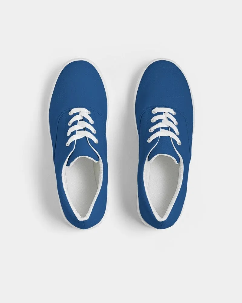 Shaded Blue Canvas Sneakers | Men's | C100M75Y0K30