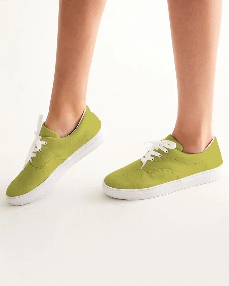 Shaded Midtone Yellow Canvas Sneakers | Women's | C0M0Y80K30