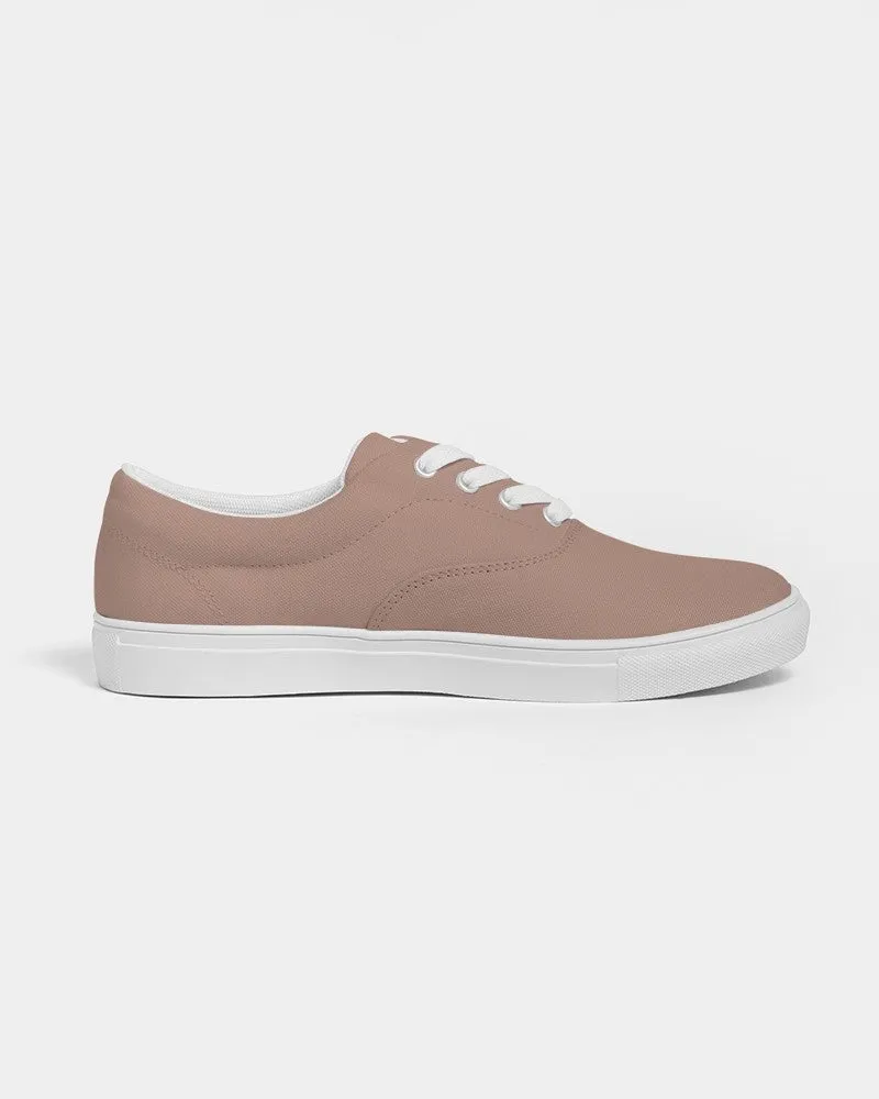 Shaded Pale Pastel Red Brown Canvas Sneakers | Women's | C0M30Y30K30