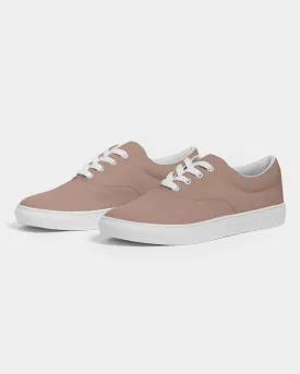Shaded Pale Pastel Red Brown Canvas Sneakers | Women's | C0M30Y30K30