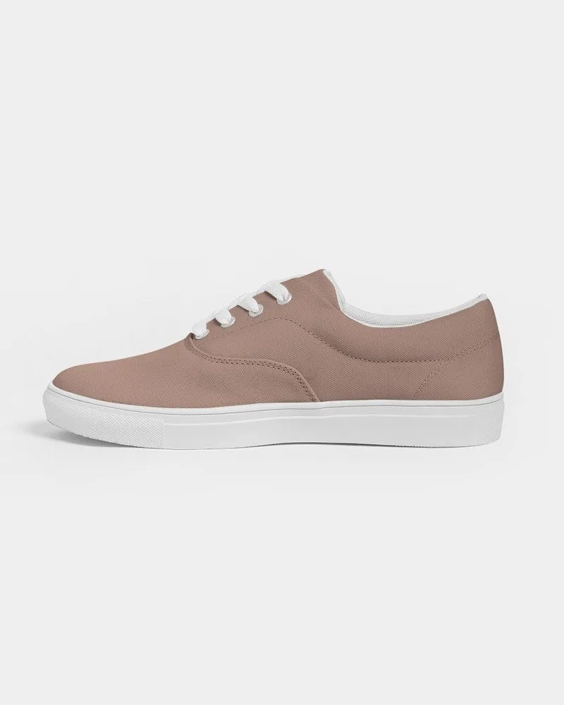 Shaded Pale Pastel Red Brown Canvas Sneakers | Women's | C0M30Y30K30