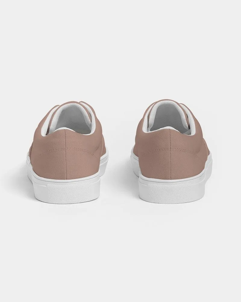 Shaded Pale Pastel Red Brown Canvas Sneakers | Women's | C0M30Y30K30