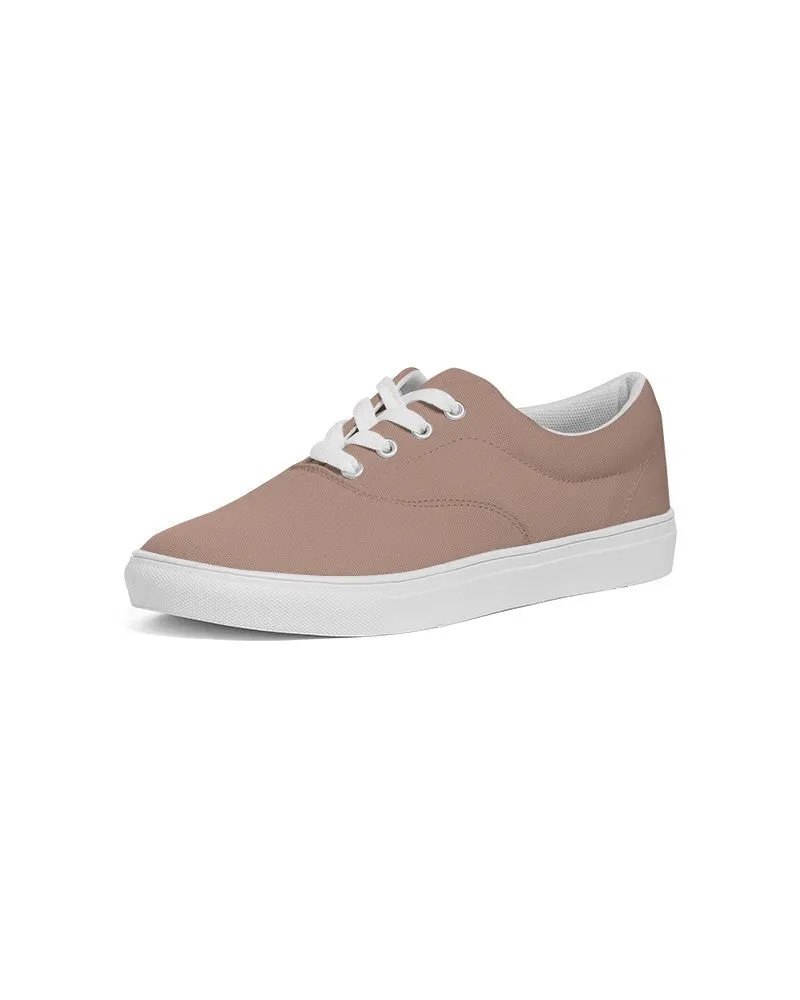 Shaded Pale Pastel Red Brown Canvas Sneakers | Women's | C0M30Y30K30