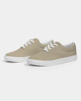 Shaded Pale Pastel Yellow Brown Canvas Sneakers | Women's | C0M8Y30K30