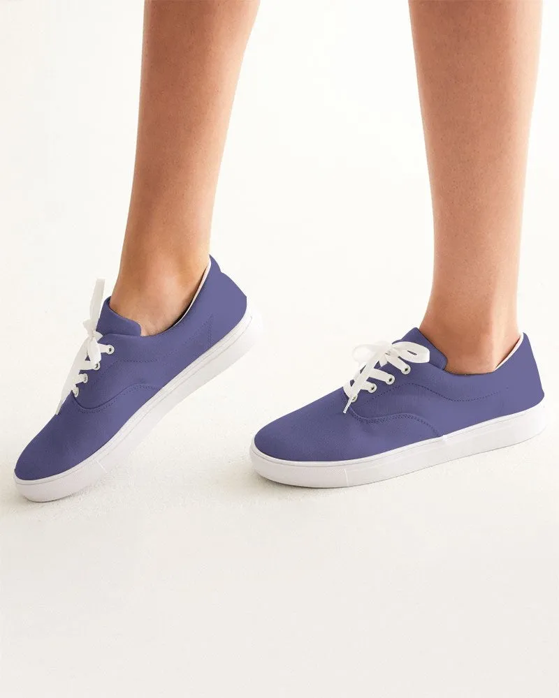 Shaded Pastel Blue Canvas Sneakers | Women's | C60M60Y0K30