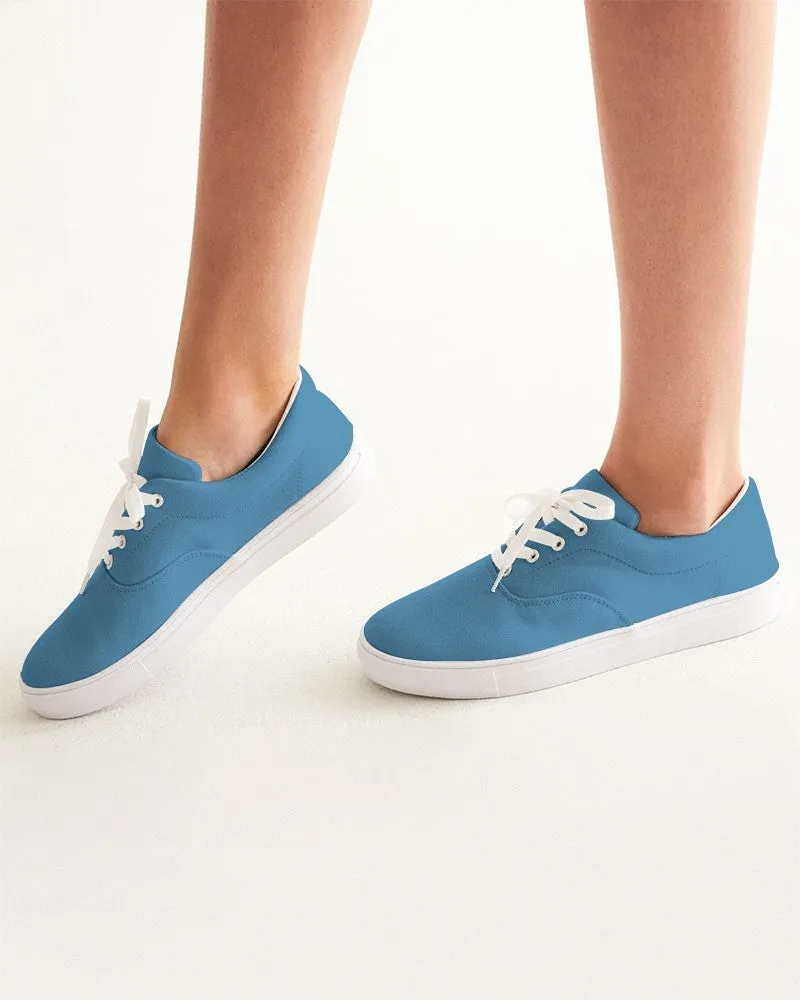 Shaded Pastel Cyan Canvas Sneakers | Women's | C60M15Y0K30