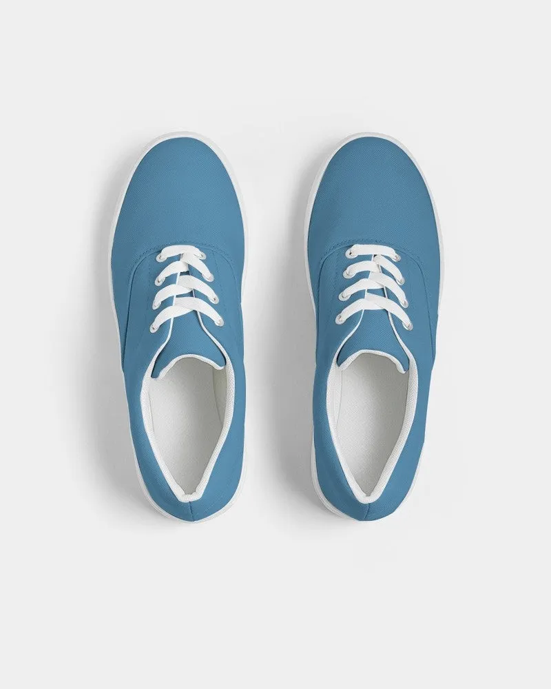 Shaded Pastel Cyan Canvas Sneakers | Women's | C60M15Y0K30
