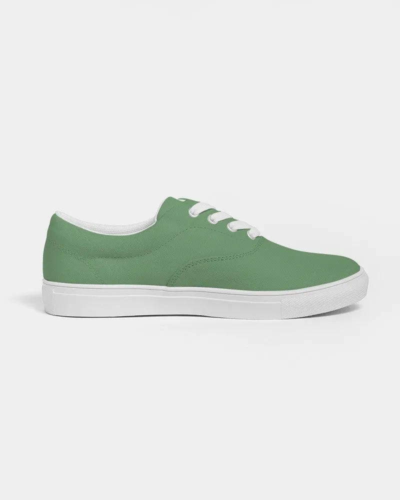 Shaded Pastel Green Canvas Sneakers | Women's | C45M0Y60K30