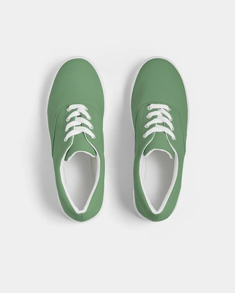 Shaded Pastel Green Canvas Sneakers | Women's | C45M0Y60K30