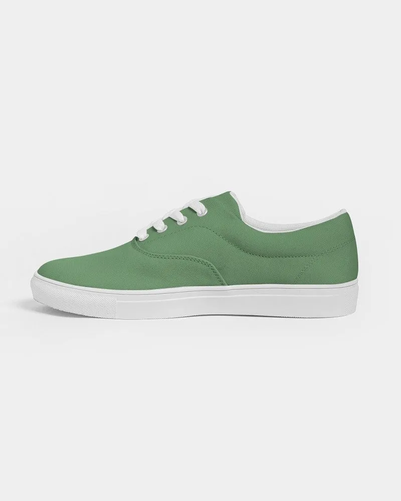 Shaded Pastel Green Canvas Sneakers | Women's | C45M0Y60K30