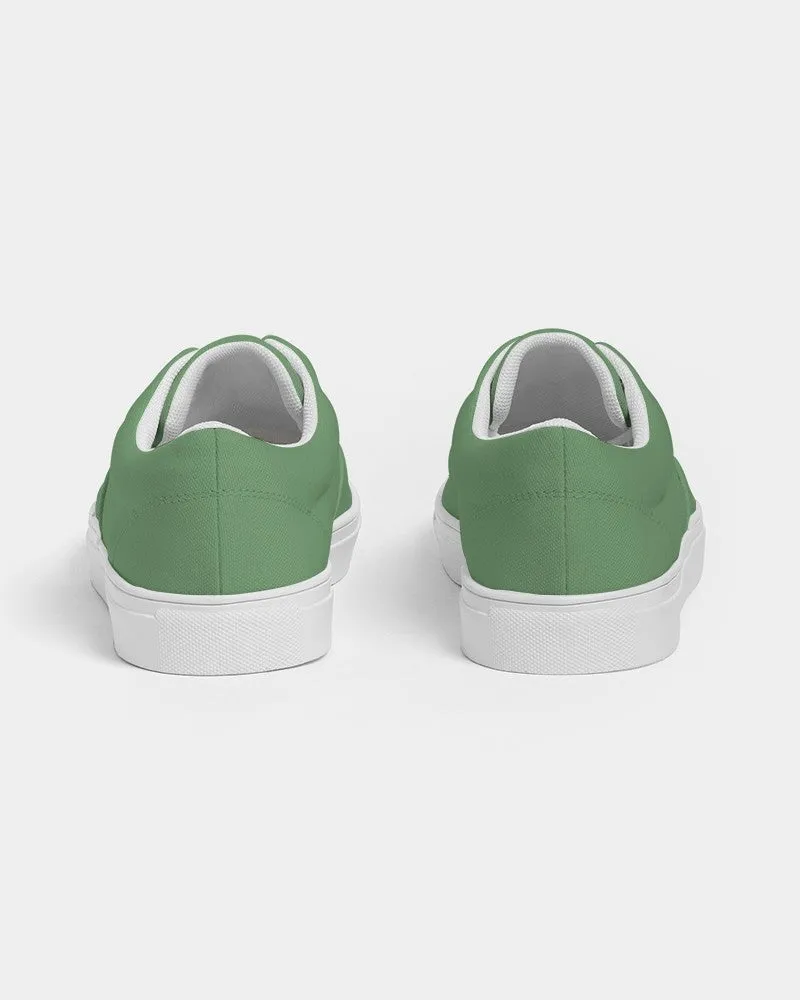Shaded Pastel Green Canvas Sneakers | Women's | C45M0Y60K30