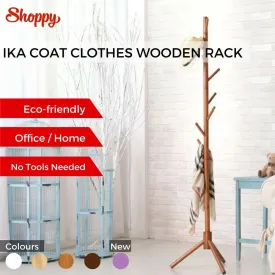 Shoppy IKA Coat Clothes Wooden Rack