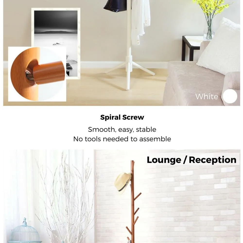 Shoppy IKA Coat Clothes Wooden Rack