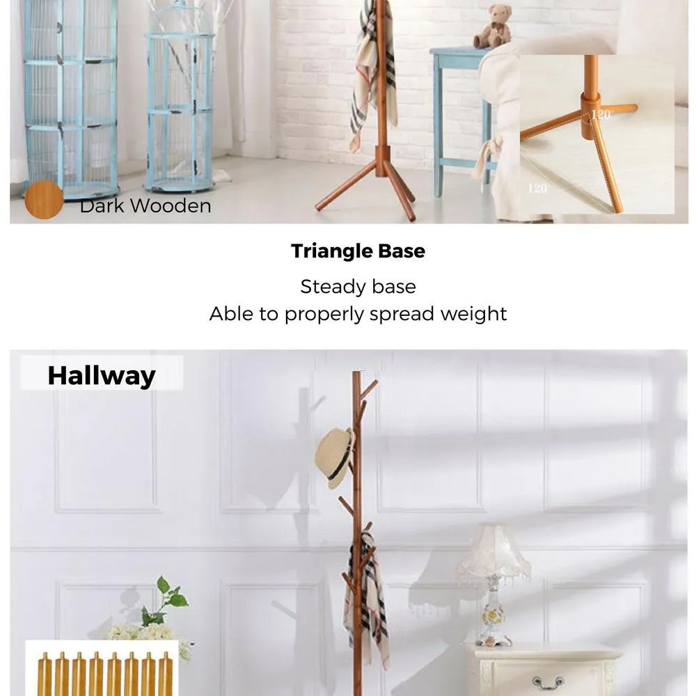 Shoppy IKA Coat Clothes Wooden Rack
