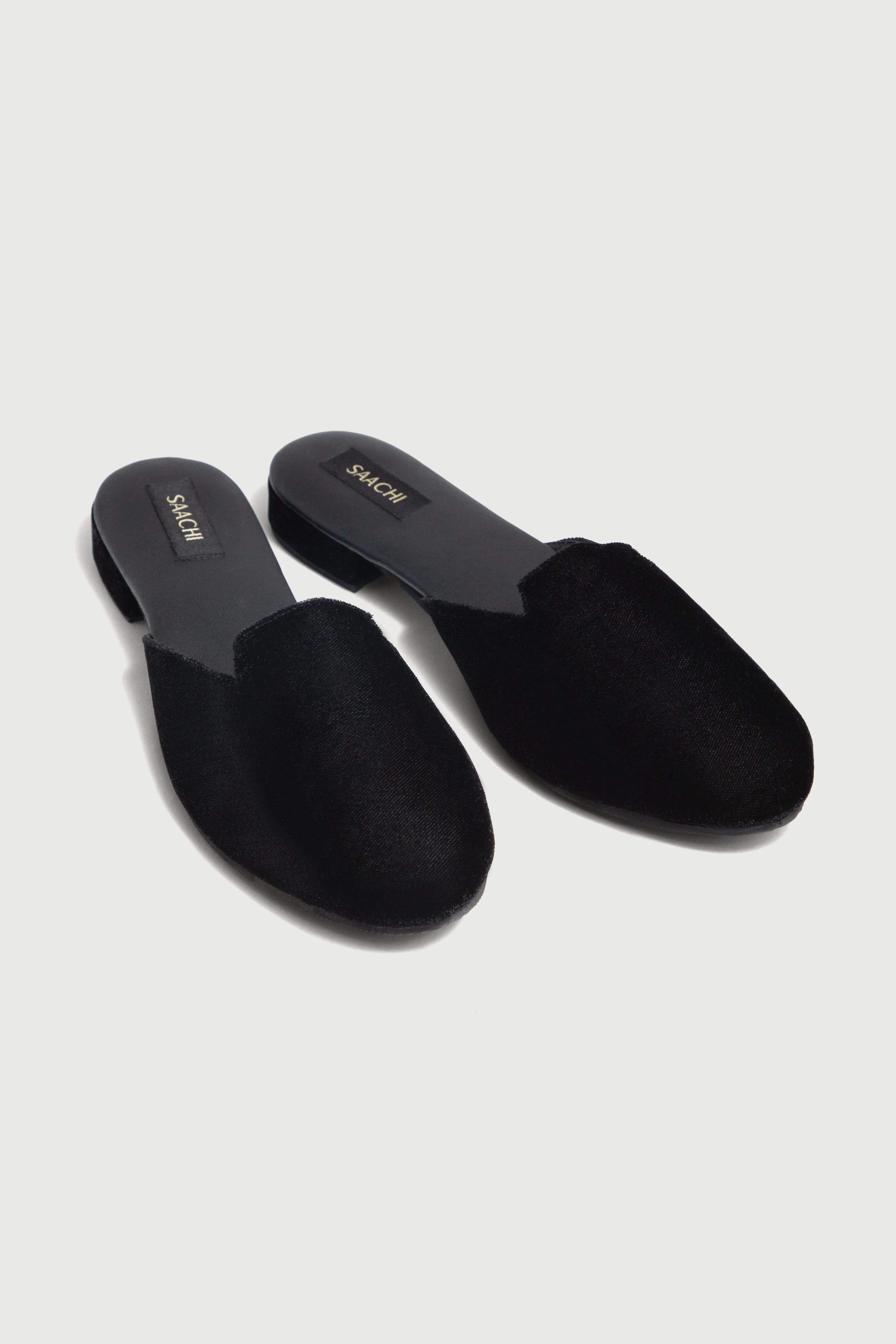 Solid Velvet Slides