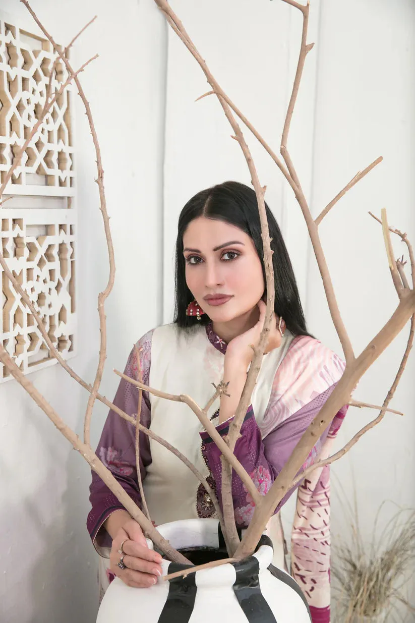 Tawakkal Fabrics - IMZA - 3 Pc Digital Printed Collection - D -1098
