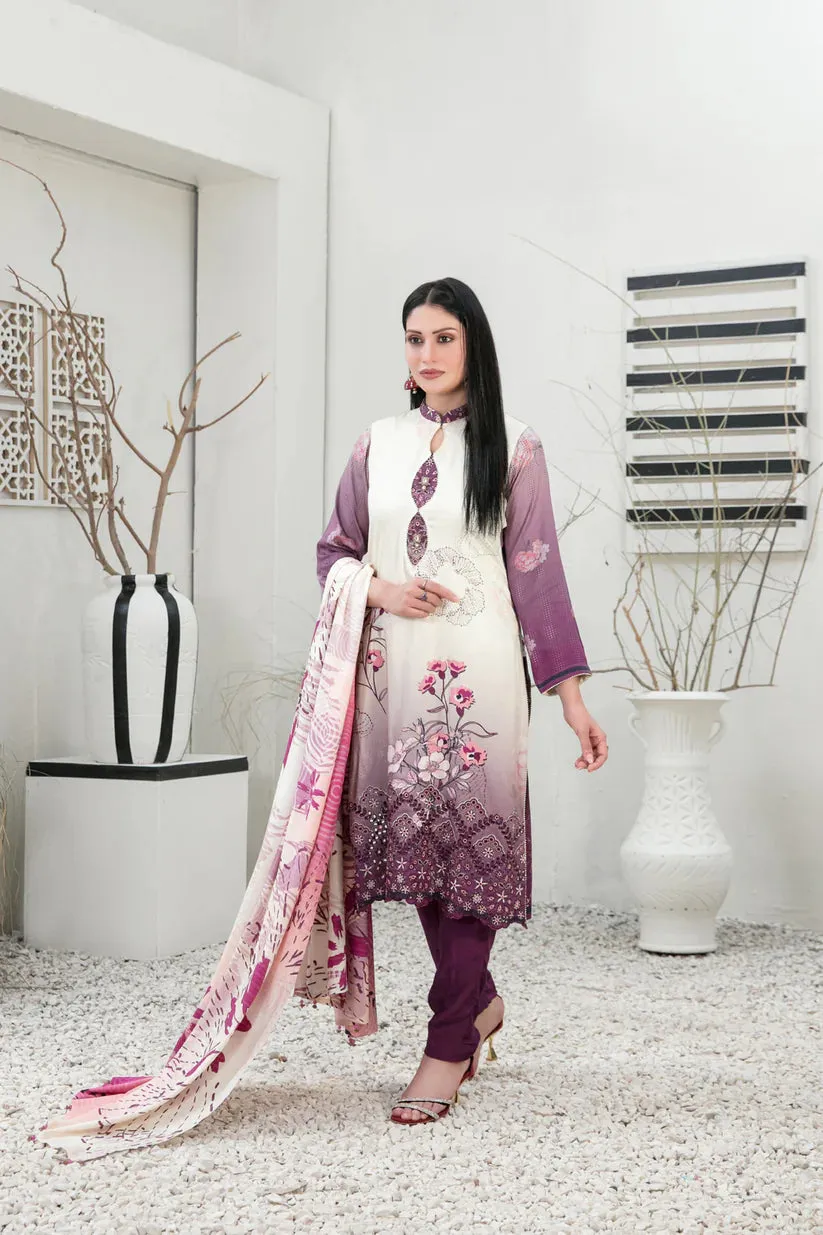 Tawakkal Fabrics - IMZA - 3 Pc Digital Printed Collection - D -1098